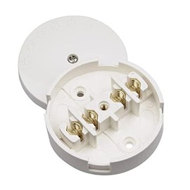 Merriway BH02794 Junction Box 5 Amp with 4 Terminal - White