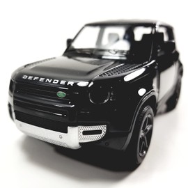 KiNSMART - Land Rover Defender 90 1:36 Scale 5" Die Cast Metal Model Toy SUV (Jet Black)