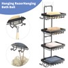 Moforoco 4 Tier Soap Bar Holder for Shower, No Drilling,