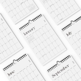 Cabbrix Mini Calendar 2025-2026 Wall Calendar, Vertical 6 x 9 inch Small Calendar from July 2025 to December 2026, Easy Planning Little Notepad Calendar for Wall, Desk, Bulletin Board, Simplified