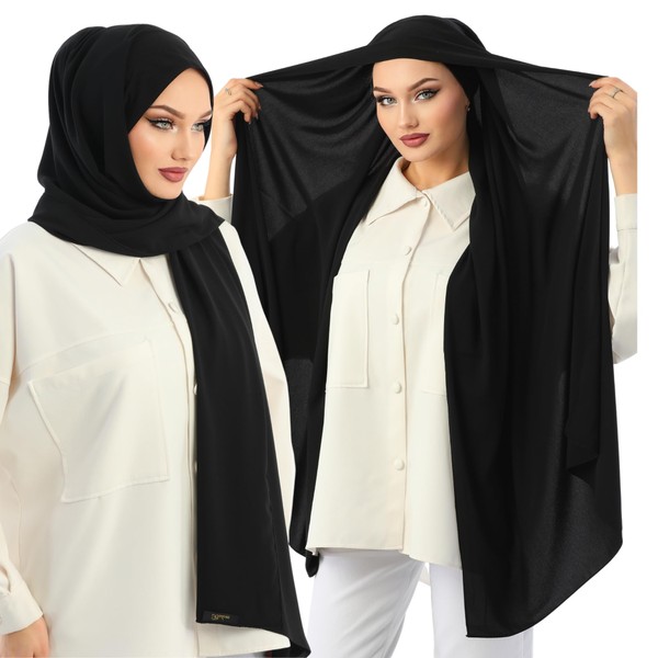 ZOKAK Instant Hijab Scarf For Women - Premium Heavy Crepe