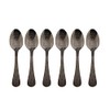 Coffee Culture Tea Spoon, Set of 6, Black