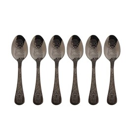 Coffee Culture Tea Spoon, Set of 6, Black