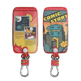 kwmobile Car Key Case Compatible with Renault 4-Button Smartkey Car Key (Keyless Go Only) - Faux Leather Protective Key Case Cover