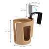 LITTLEMOLE Large Car Door Cup Holder, Vehicle Armrest Cup Holder
