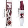 Máscara de Pestañas 7D Colossal,Máscara de Pestañas Negra con Fibras