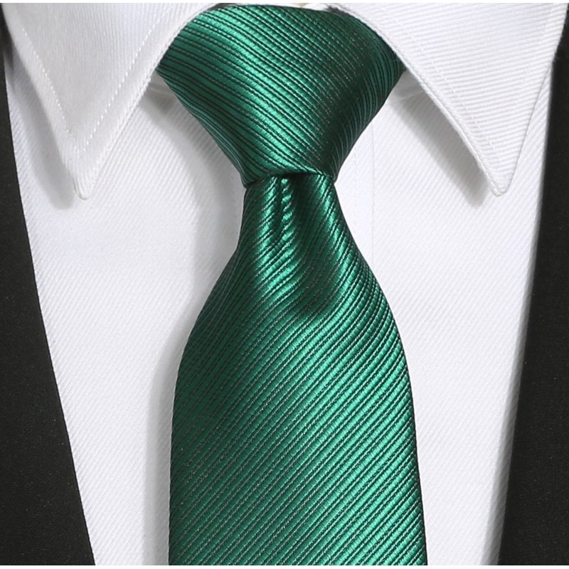 KissTies Mens 63'' XL Extra Long Tie Forest Green Striped