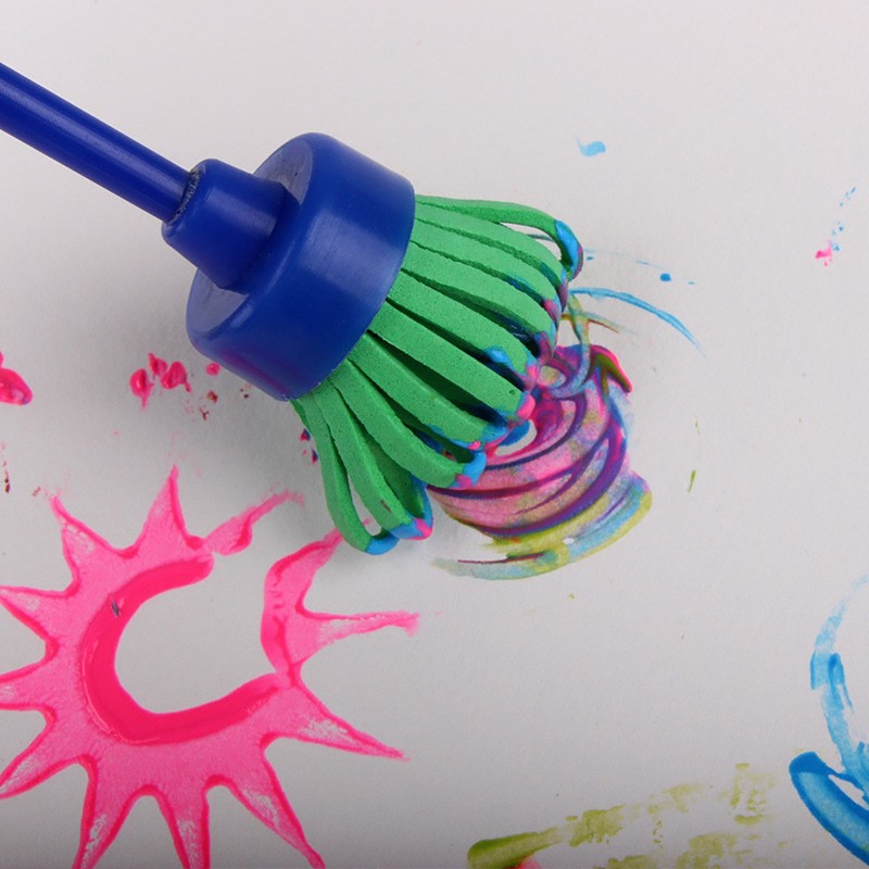 48Pcs Kids Paint Brushes Set Painting Drawing Stamp Kit Fun