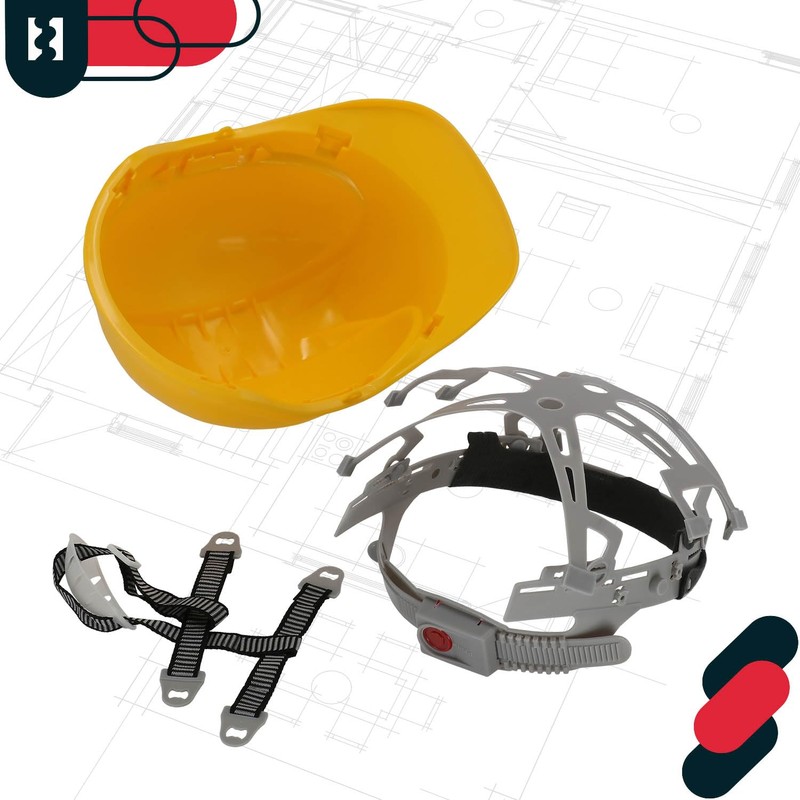 KOTARBAU® Protective Helmet Construction Helmet Adjustable Yellow