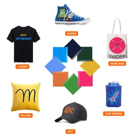 HTVRONT HTV Vinyl Rolls Heat Transfer Vinyl - 12" x 8ft Yellow HTV Vinyl for Shirts, Iron on Vinyl for All Cutting Machine - Easy to Cut & Weed for Heat Transfer Design (Yellow)