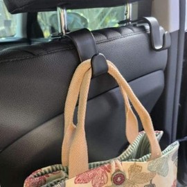 가방 차량용 헤드레스트 등받이 후크 1P 블랙 Car Headrest Back Hook 1P Black