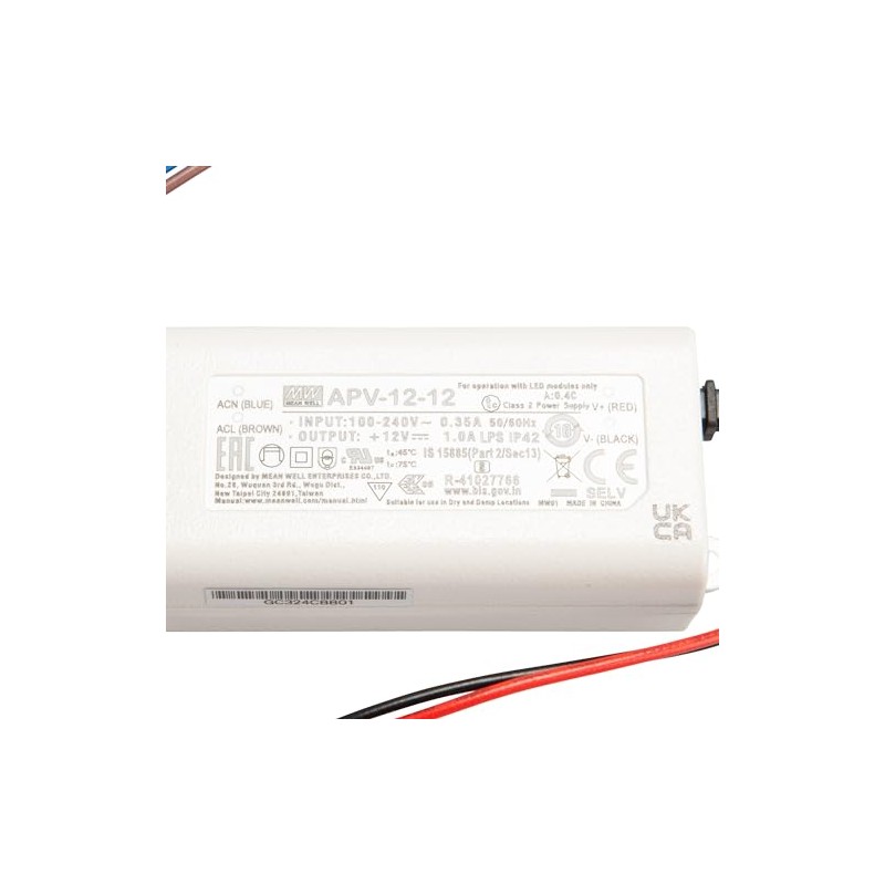 Mean Well APV-12-12 SNT 12V/DC/0-1A/ 12W IP42
