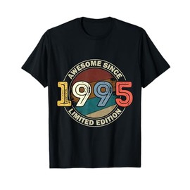 Vintage 30 Birthday Decorations Men 30yr 1995 30th Birthday T-Shirt