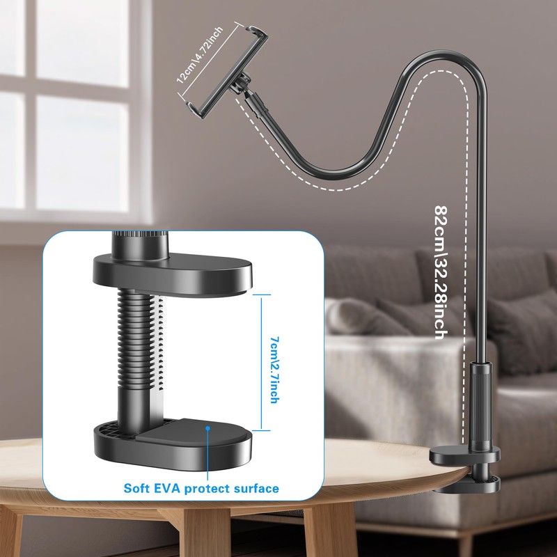 Bedside Tablet Holder for Kindle Reading in Bed with Remote