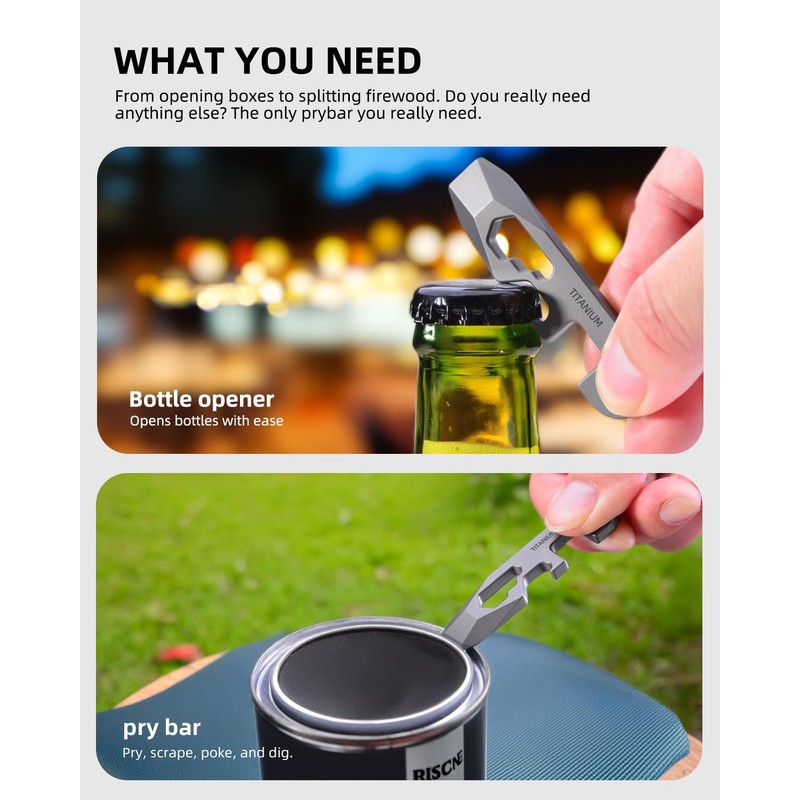 Prybar-Heavy Duty Keychain Prybar EDC Pry Bar for Every Day