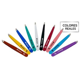 EVENT Rainbow Tweezers Precision Slanted Polished Diamond Disc Professional Quality Ergonomic Eyebrow Stainless Steel 9.5cm