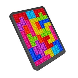 Remarks Japan Push-Pop Bubble Puzzle Blocks Tetris Toy Colorful Squeeze Kids Adults