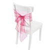 10Pcs Organza Banquet Chair Sash Exquisite Chair Bows Sashes for
