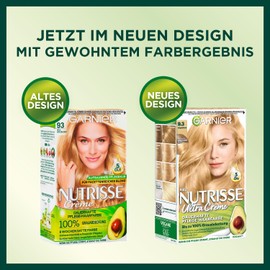 Garnier Nutrisse Cream Colouration Light Golden Blonde 93 / Colouring for Hair for Permanent Hair Colour (with 3 Nourishing Oils) - 3 x 1 Piece