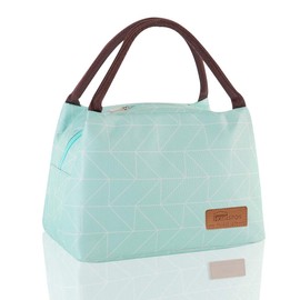 HOMESPON Lunch Bag Insulated Lunch Bags for Women Men Adult Foldable Cool Bag Lunch Box Container Large Capacity Ladies Lunch Tote Bag for Work Picnic or Travel(Green)