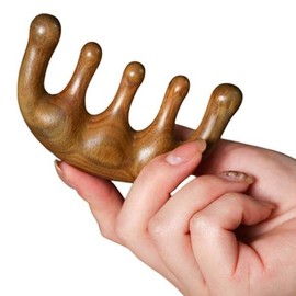 Gua Sha massager wooden nose comb face scalp meridian Gua Sha massager Gua Sha massage / 괄사마사지기 원목 코 빗 얼굴 두피 경락 괄사안마기 괄사마사지