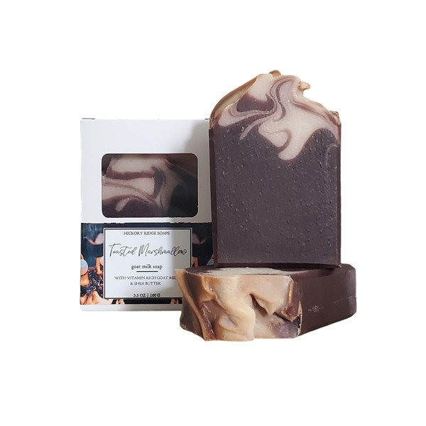 Toasted Marshmallow Goat Milk Soap Bars, 3 Bar Pack, Cold