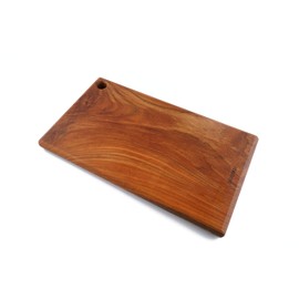 BOUMBI Zelkova Wood Reversible Cutting Board(15.55x9.05 x 1.1 Inches) Meidum