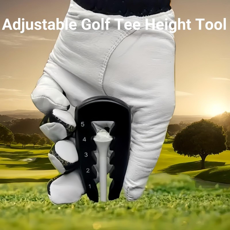 2PCS Adjustable Golf Tee Height Tool,Adjustable Precision Tees Height Setter,Precision
