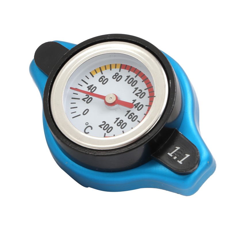 Aluminum Alloy Radiator Cap with Temperature Gauge Pressure Adjustment Leakproof
