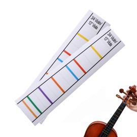 2 Sheets Transparent 3/4 Violin Finger Guide Finger Guide Position Decal Label Markers Accessory for Violin Practice Beginners (3/4)