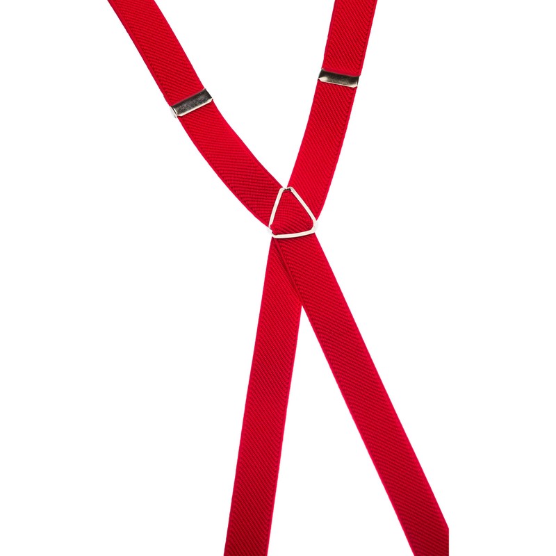 Olata Skinny Classic Style Fully Adjustable X-Shape Clip on Braces/Suspenders