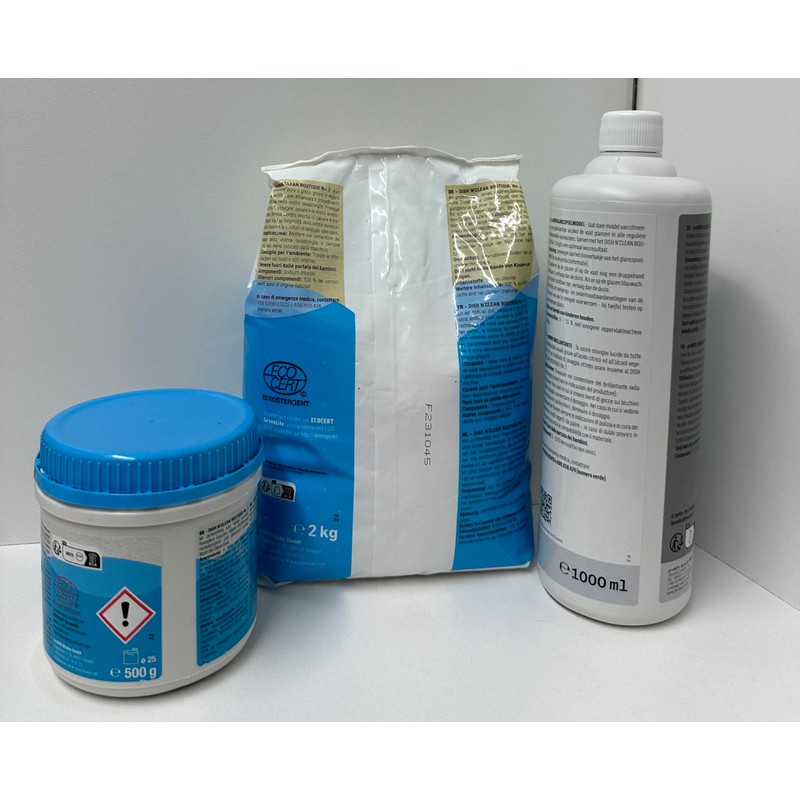 Prowin Dishwasher Set with Powder, Salt and Rinse Aid