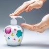 Arita Pottery 802962 Soap Dispenser, Clover Pattern, Width 3.5 x