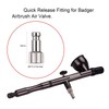 ABEST Airbrush quick disconnect coupler release fitting Adapter with 4