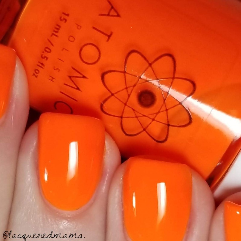  Neon (Ne) Orange Nail Polish - Atomic Polish