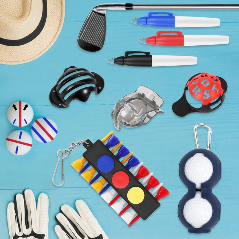 DESELL Golf Ball Line Markers (12 Piece Set), Convenient to