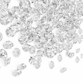 LYFJXX Fake Diamond, 6000PCS 6mm Clear Acrylic Diamonds Crystals Gems for Vase Fillers,Table Scatter, Party Favor, Wedding Decoration, Photography Props, DIY Crafts-6mm