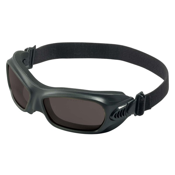 KleenGuard Wildcat* Safety Goggles (20526), Heat Resistant, Smoke Anti-Fog Lens, Flexible Wraparound Black Frame, 12 Pairs / Case