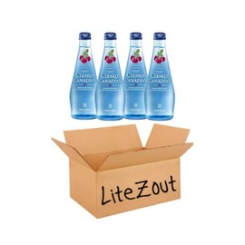 Wild Cherry Sparkling Water, 11 oz Bundle, 4 Packs By Litezout