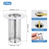sourcing map 2 Pack Shower Drain Strainer, 3.1" x 2.2"