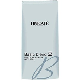 Uni-Cafe Basic Blend Coffee (Beans) 17.6 oz (500 g), Regular (Beans)