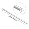 sourcing map Semicircle Shape Solid Acrylic Rod PMMA Extruded Rod