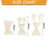 10 Sets White Covered Hook and Eye Fastenings Sewing Closure