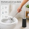 Juego de 2 Escobillas de Inodoro con Soporte y Mango