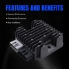 HiSport 4014856 Voltage Regulator Rectifier with Wires - Compatible with