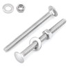 3/8-16 x 5 (10 Sets) Stainless Steel Carriage Bolts and