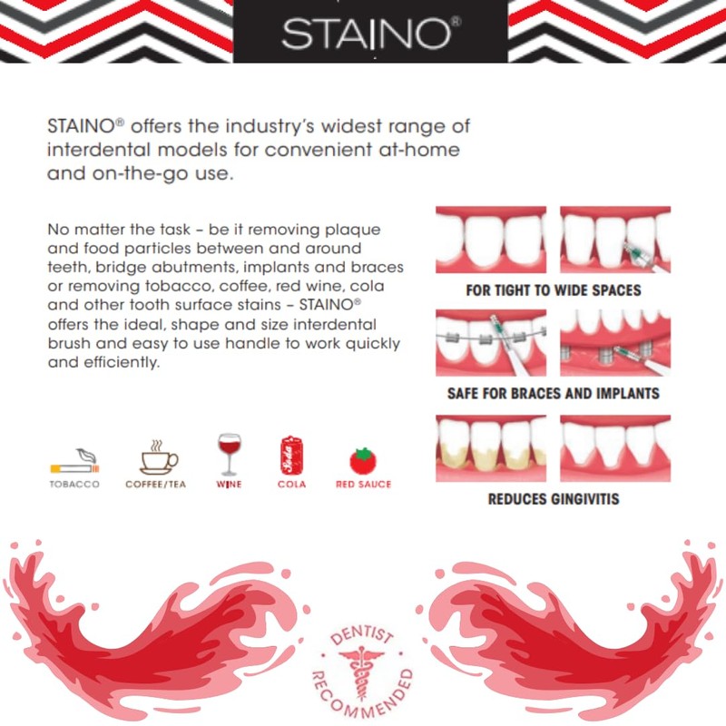Staino Interdental Brush Refills û Ultra Cylindrical Brush - 36