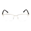 Rectangle Bifocal Reading Glasses in Silver/Black by Readers.com | The