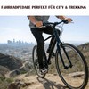 Pedali per bicicletta, classici, in alluminio e gomma, leggeri, con
