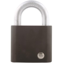 Yale Y300/63/127/1 Open Shackle Maximum Security Padlock, Black, 63 mm